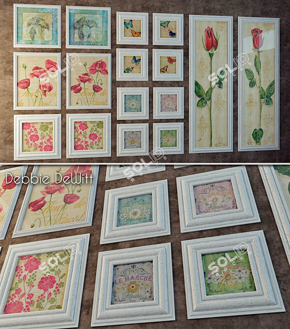 Debbie DeWitt's Elegant Blooms 3D model image 2