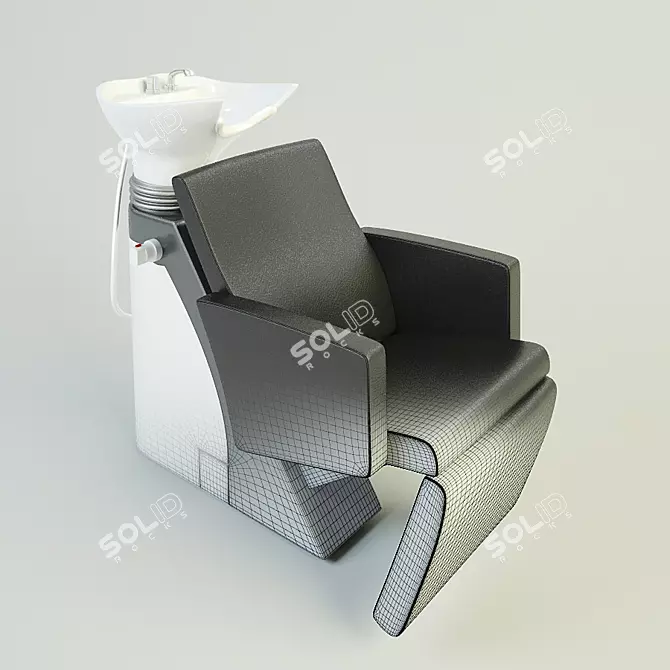 Salon Comfort Hair Chair 3D model image 1