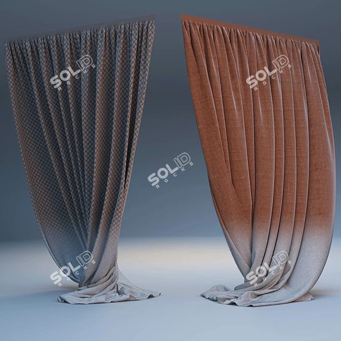 Stylish Shtora: Perfect Window Dressing 3D model image 1