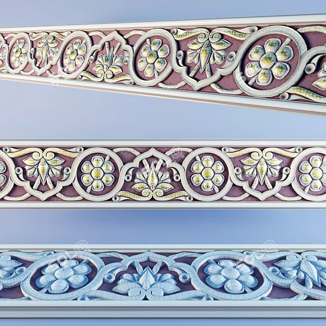 Elegant Fifth Ornament 3D model image 1