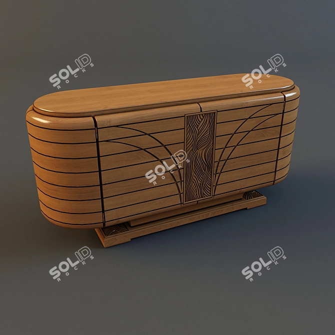 Modern Storage Chest 3D model image 1