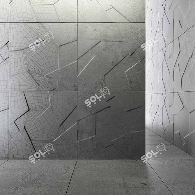 Title: Anarchy Anthracite Natural Prism 3D model image 1