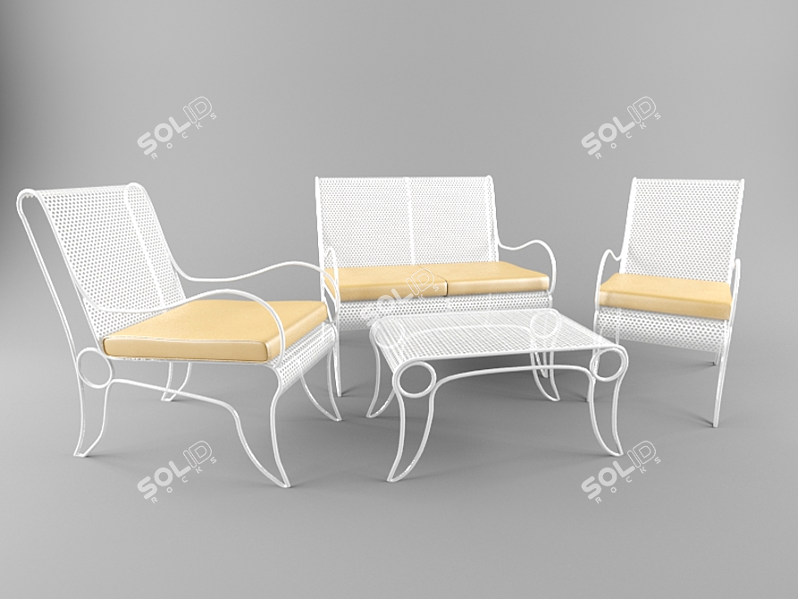 Talenti Grete Garden Furniture 3D model image 1