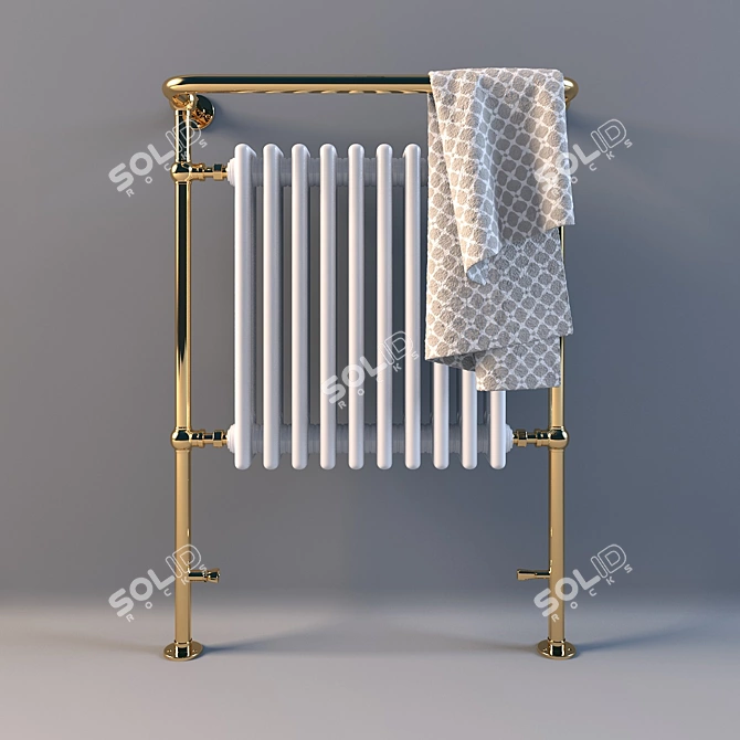 Outdoor Heated Towel LineaTre - Italian Design 3D model image 1