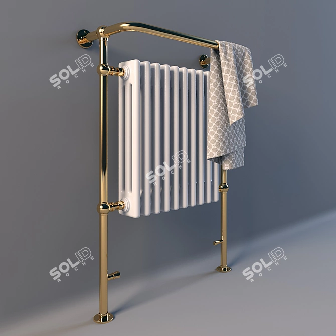 Outdoor Heated Towel LineaTre - Italian Design 3D model image 2