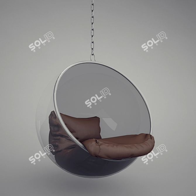 Modern Bubble Chair: Stylish and Comfy 3D model image 1