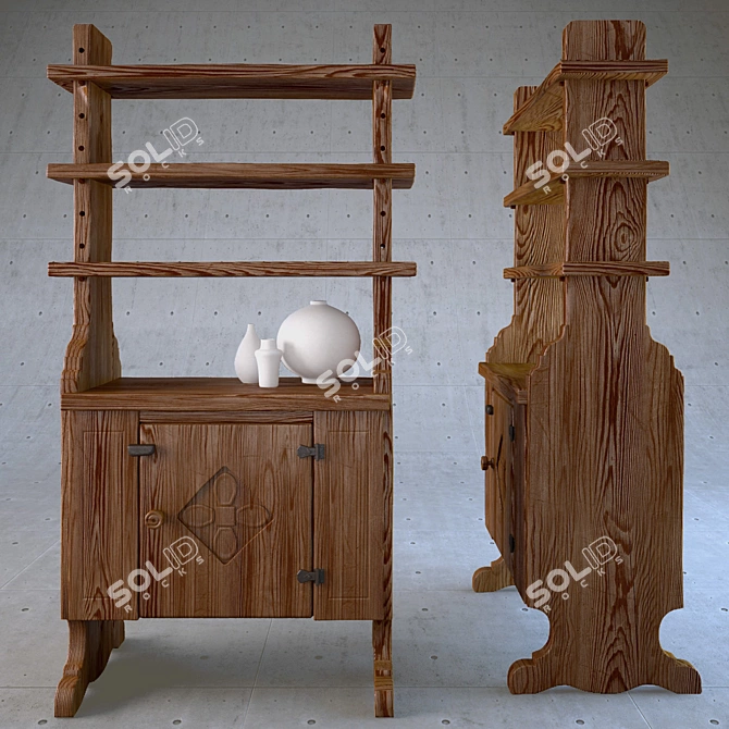 Tarpac Bignoro Stipo Wardrobe 3D model image 1