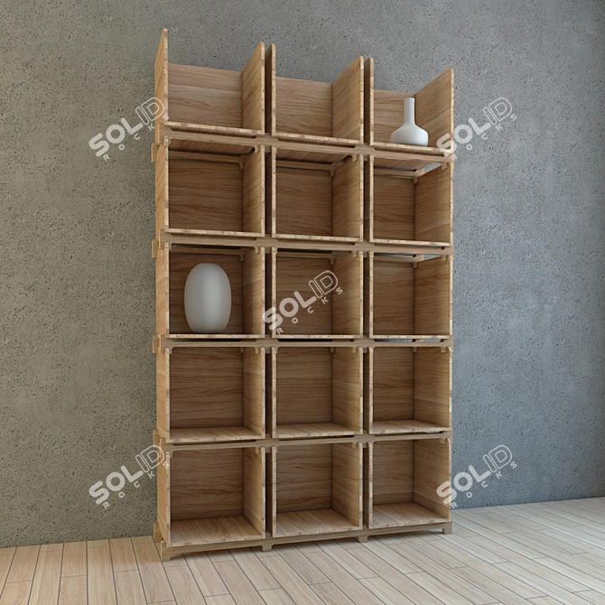 Modern Post Office Shelving 3D model image 1