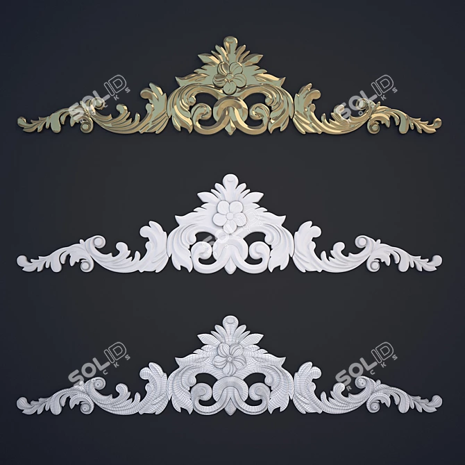 Orac Decor Stucco 170: Elegant Ornamental Trim 3D model image 1