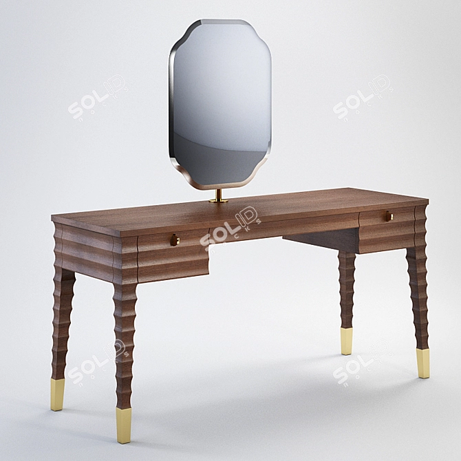 Elegant ELETTRA Dressing Table 3D model image 1