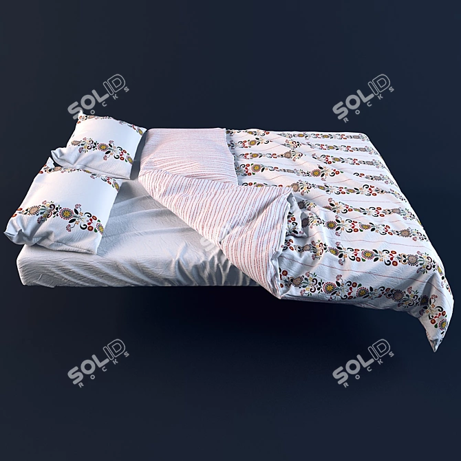 Flower Power Duvet Set 3D model image 3