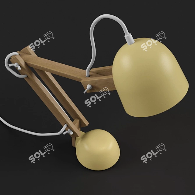 Sleek Modern Table Lamp 3D model image 2
