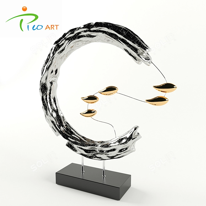 Pico Art Co's Bird Sculpture: A Stylish Masterpiece 3D model image 2