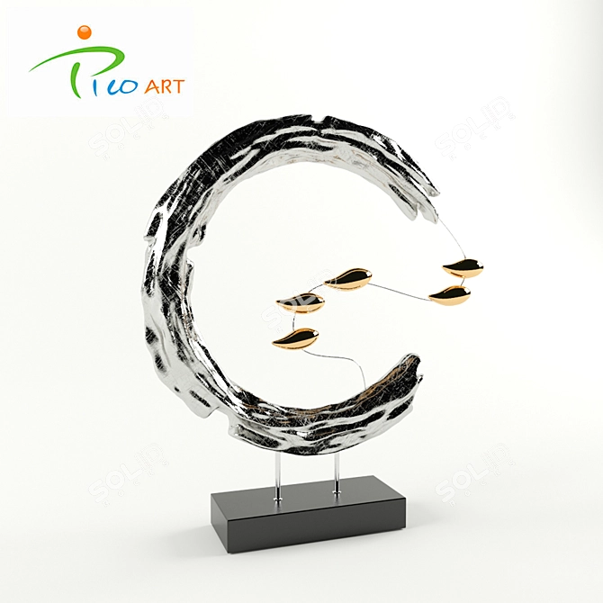 Pico Art Co's Bird Sculpture: A Stylish Masterpiece 3D model image 3