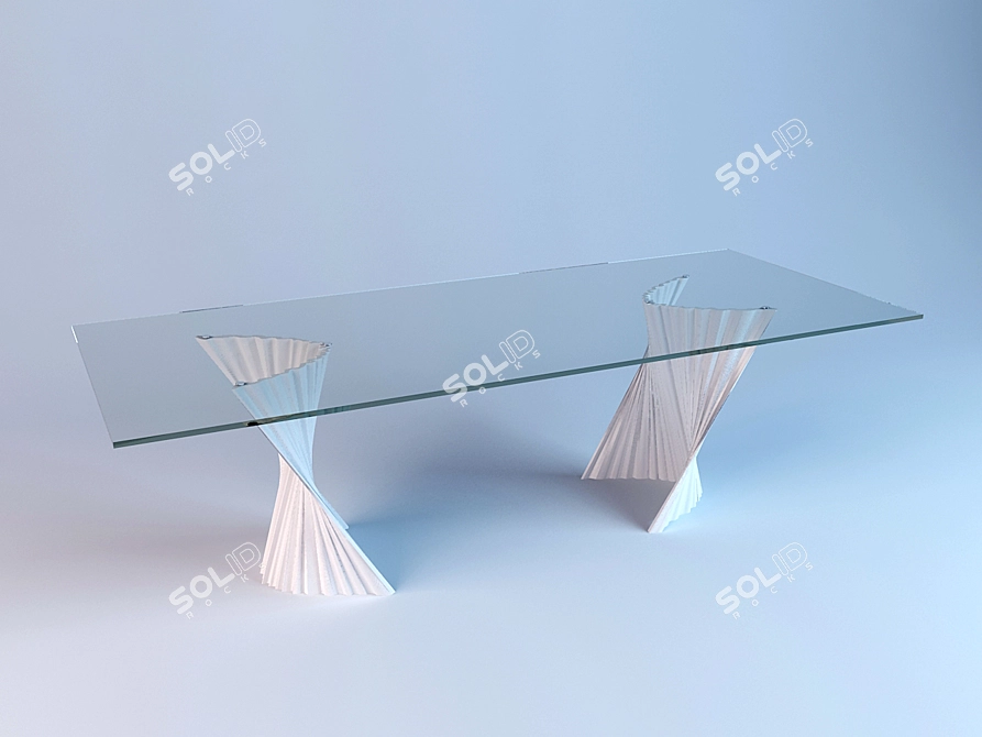 Stylish Cattelone Italia Tea Table 3D model image 1