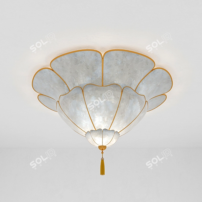 Ethnic Chandelier: Illuminate Your Space 3D model image 1