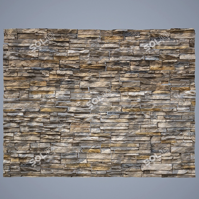 Textured Bricks - 4450x3450 3D model image 2