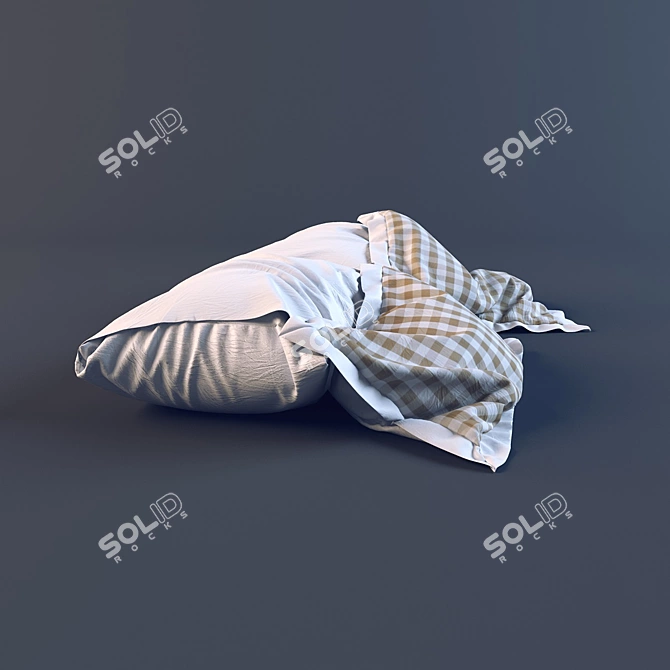 Cozy Dreams: Assorted Size Pillows 3D model image 3