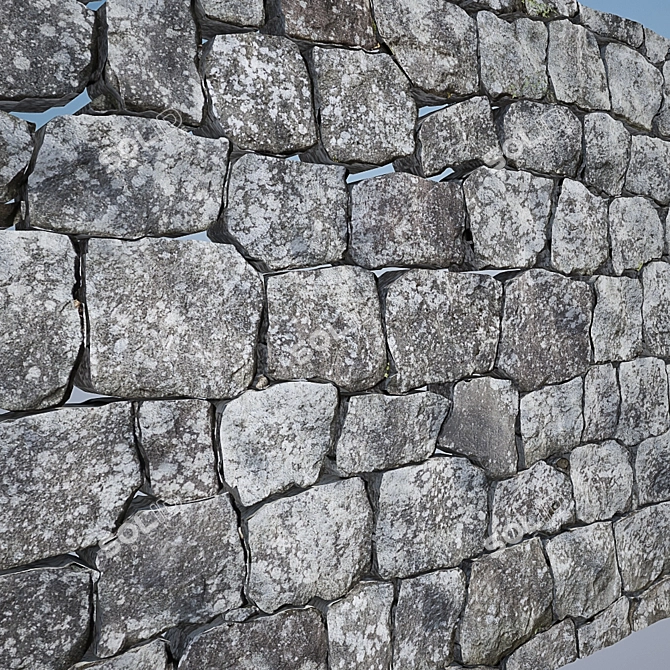 Striking Masonry Stone: 3000x2000mm 3D model image 2