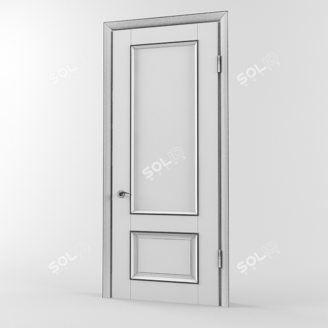 Elegant Faberge Glass Door 3D model image 2