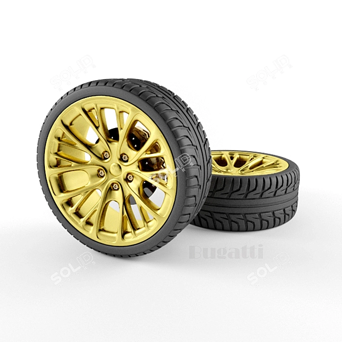 Bugatti Drive: Unmatched Luxury on Wheels 3D model image 1