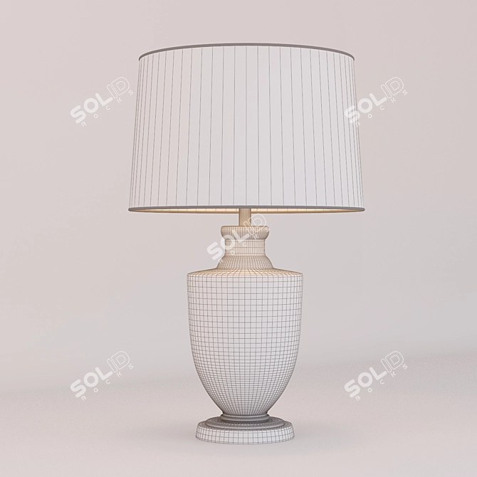 Elegant Glow: Modern Table Lamp 3D model image 2