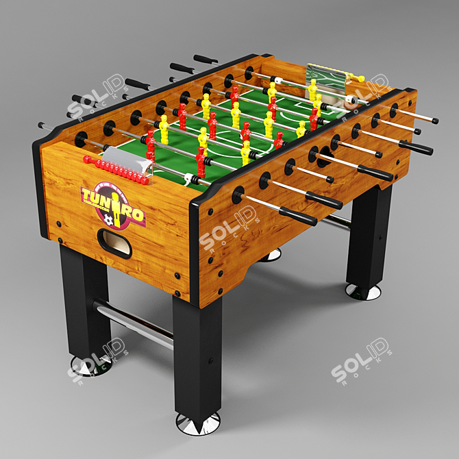 Mini Foosball Table 3D model image 1