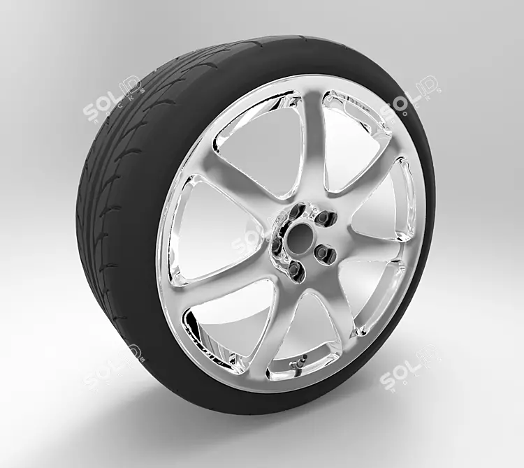 Sleek TVR Wheel! 3D model image 1