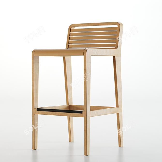 Modern Kitchen Chair 3D model image 1