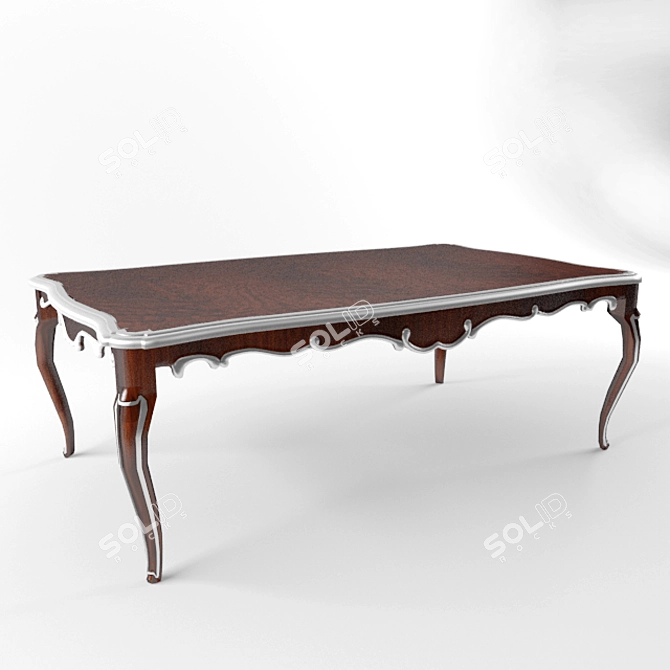 Classic Table 3D model image 1