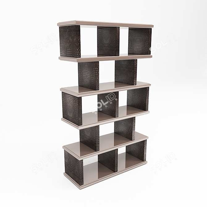 Fendi Shelf: Sleek and Functional 3D model image 1
