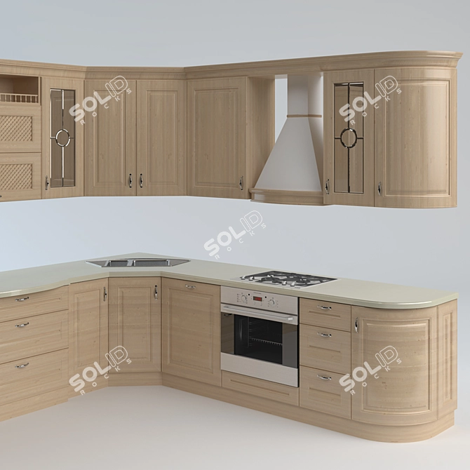 Timeless Kitchen 3D model image 2