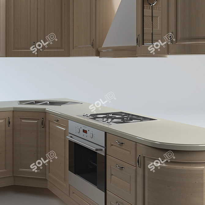 Timeless Kitchen 3D model image 3