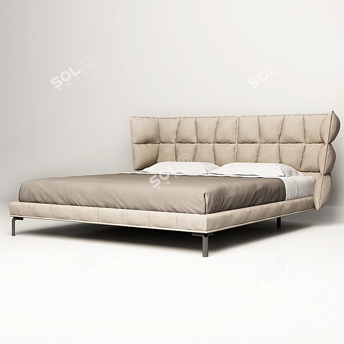 HUSK Bed by Patricia Urquiola 3D model image 2