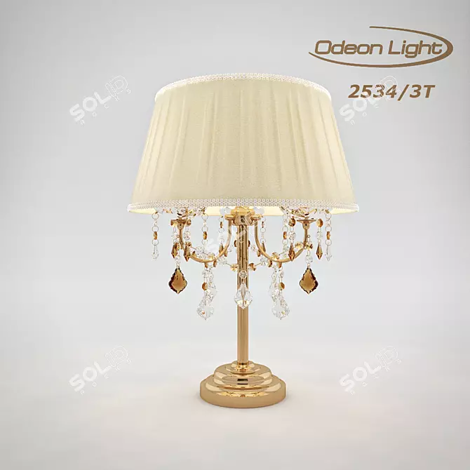  Odeon Light | Adeli 2534 / 3T Gold Pendant 3D model image 1