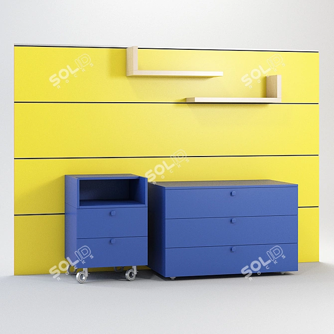 BATTISTELLA Children's Furniture Set 3D model image 3