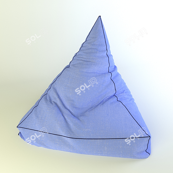 Cozy Comfort Bean Bag 3D model image 2