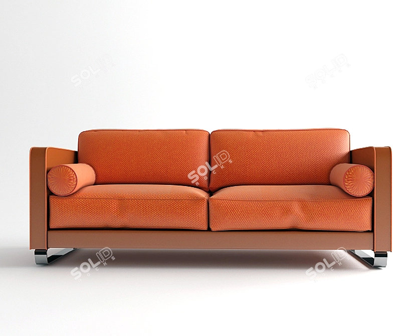 Elegant Elizabet Sofa 3D model image 1