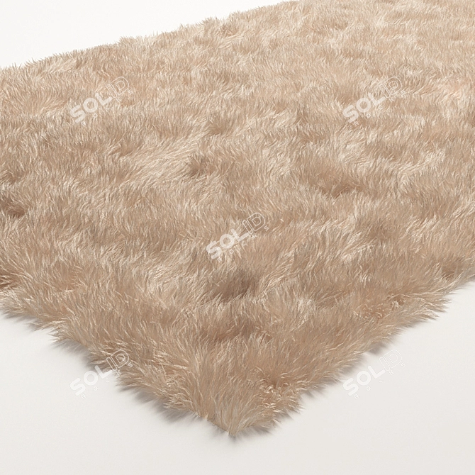 Luxury Plush Rug 3D model image 2