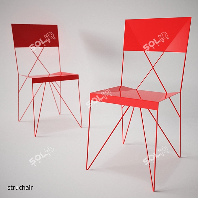 Sleek Struchair by Duffy London 3D model image 1