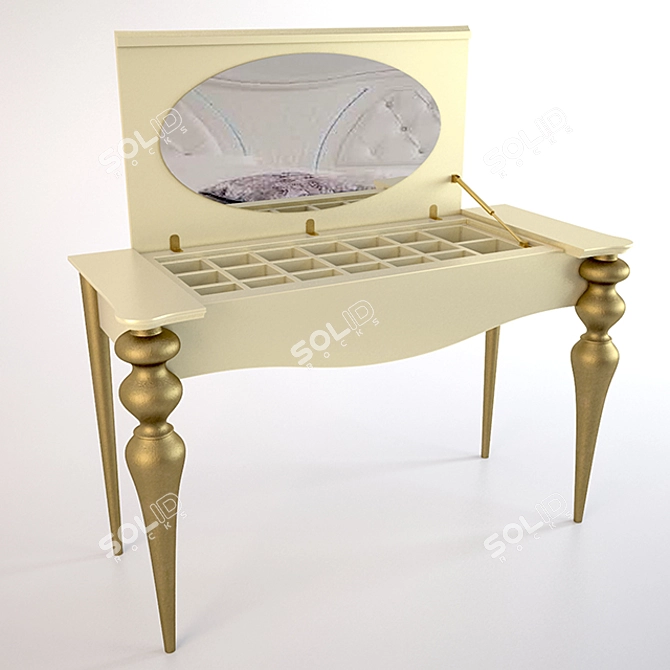 Galiano Pasion: Dressing Table - Sleek and Elegant 3D model image 1