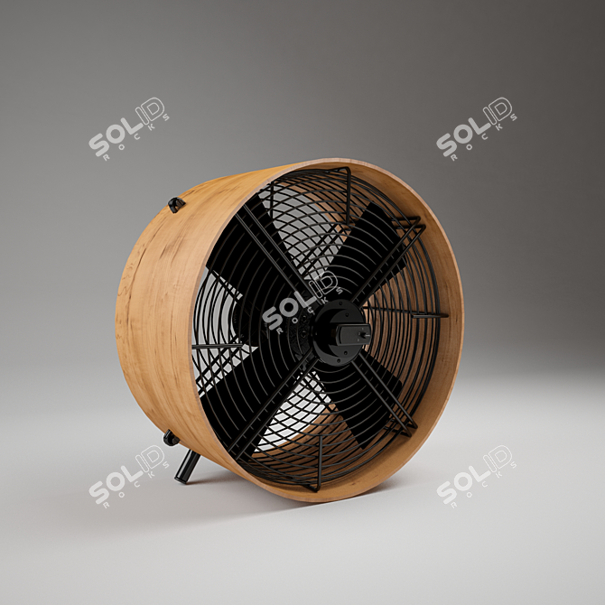 Stadler Form Floor Fan: Powerful Cooling Companion 3D model image 2