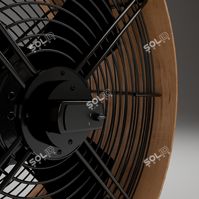 Stadler Form Floor Fan: Powerful Cooling Companion 3D model image 3