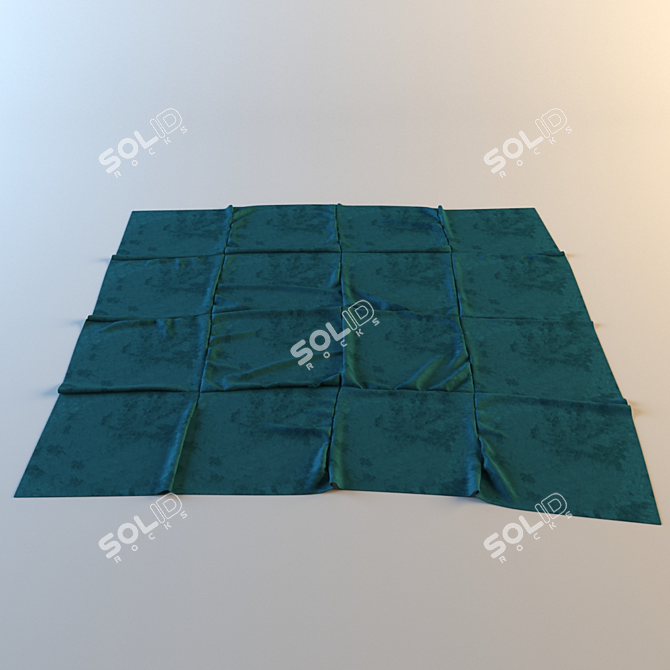 Soft & Stylish Home Carpet 3D model image 1