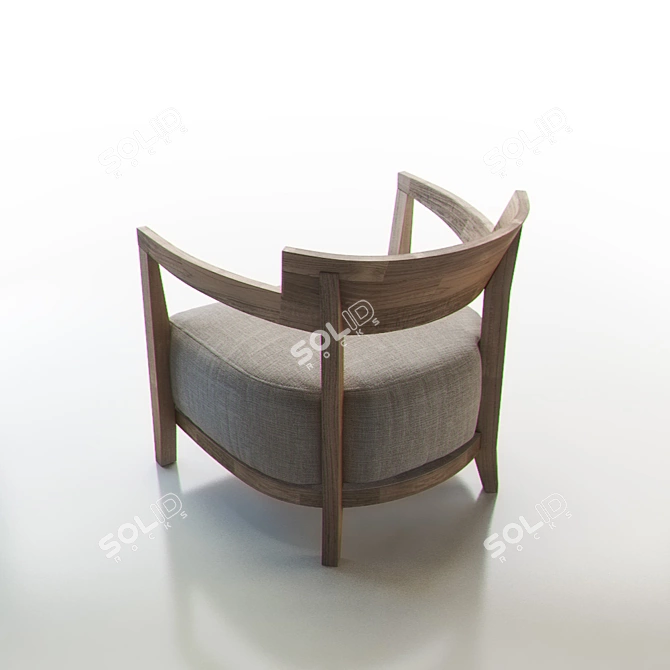 Elegant Flexform Jenny Armchair 3D model image 2