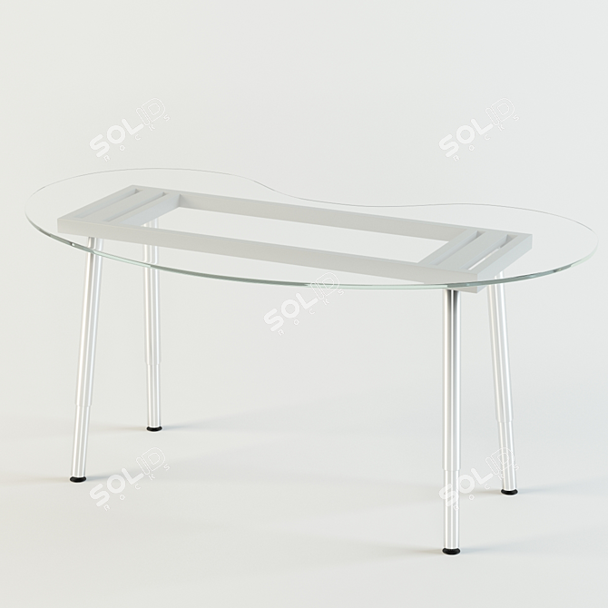 Sleek Galant Table - IKEA 3D model image 1