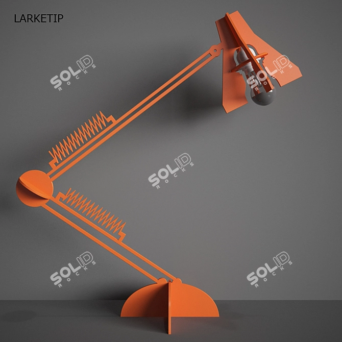 Elegant Larketip Desk Lamp 3D model image 1