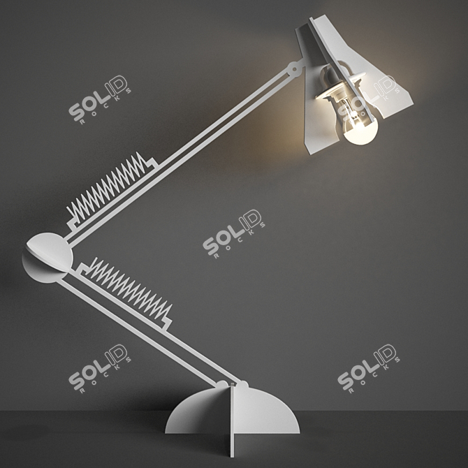 Elegant Larketip Desk Lamp 3D model image 2