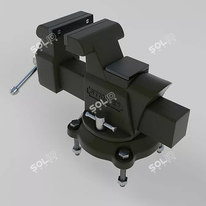 Title: Compact Tabletop Vise Clamp 3D model image 3