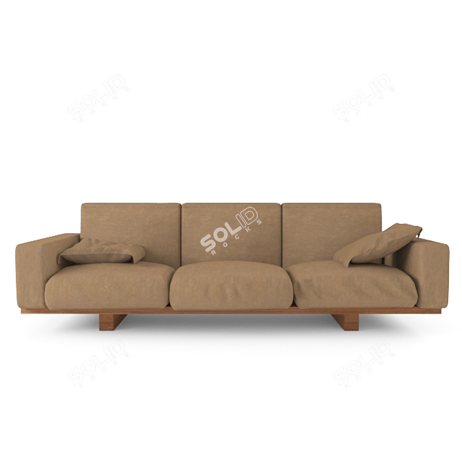 Italian Luxury: Sofa Utah RIVA1920 3D model image 1